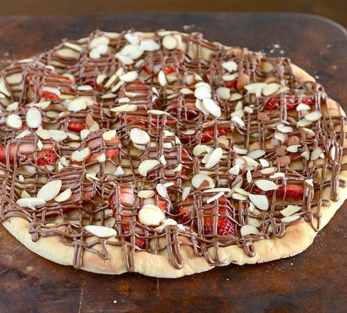 Nutella-Pizza - resep stroberi