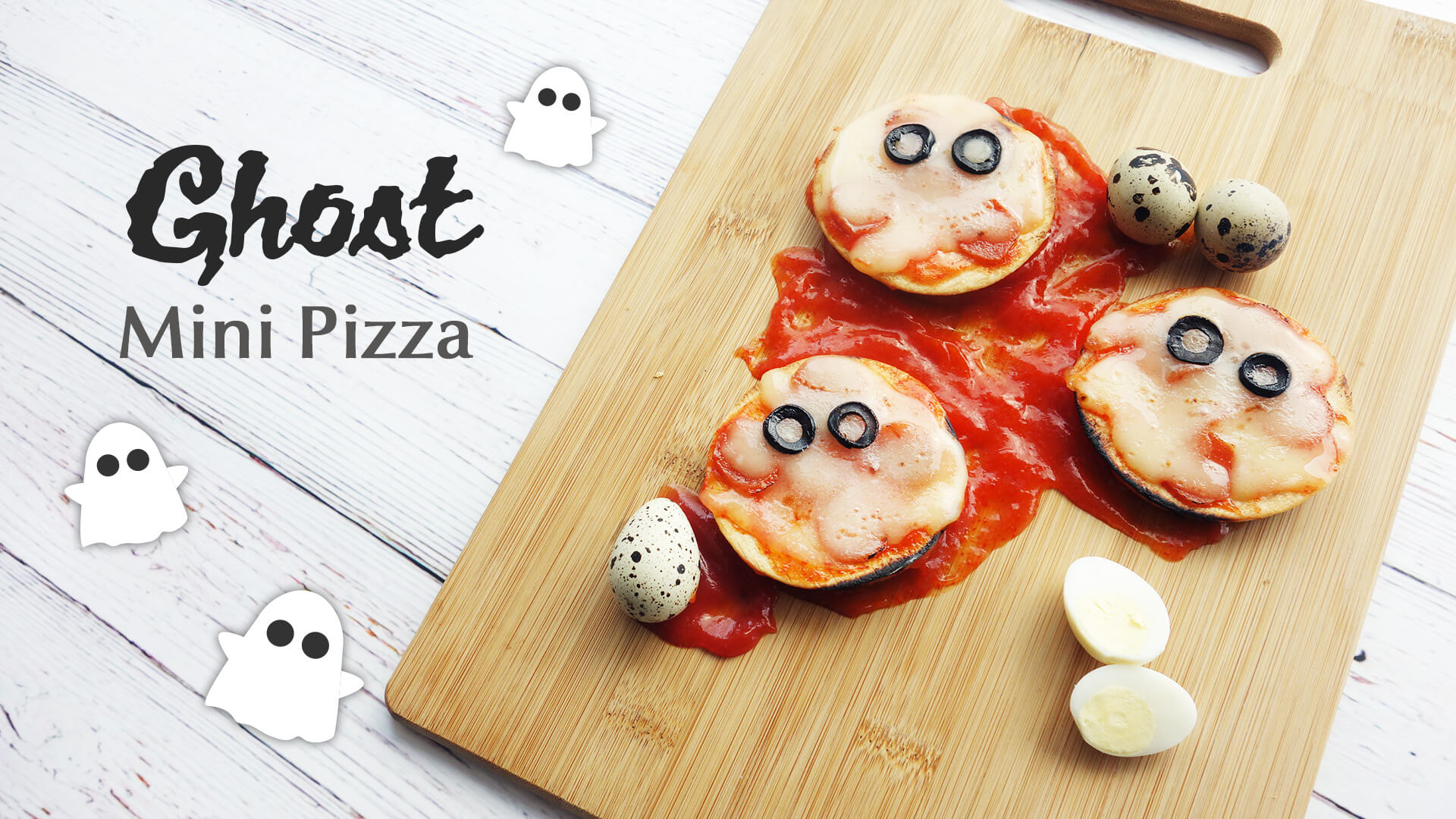 Sambut Halloween dengan Ghost Mini Pizza Tays Bakers