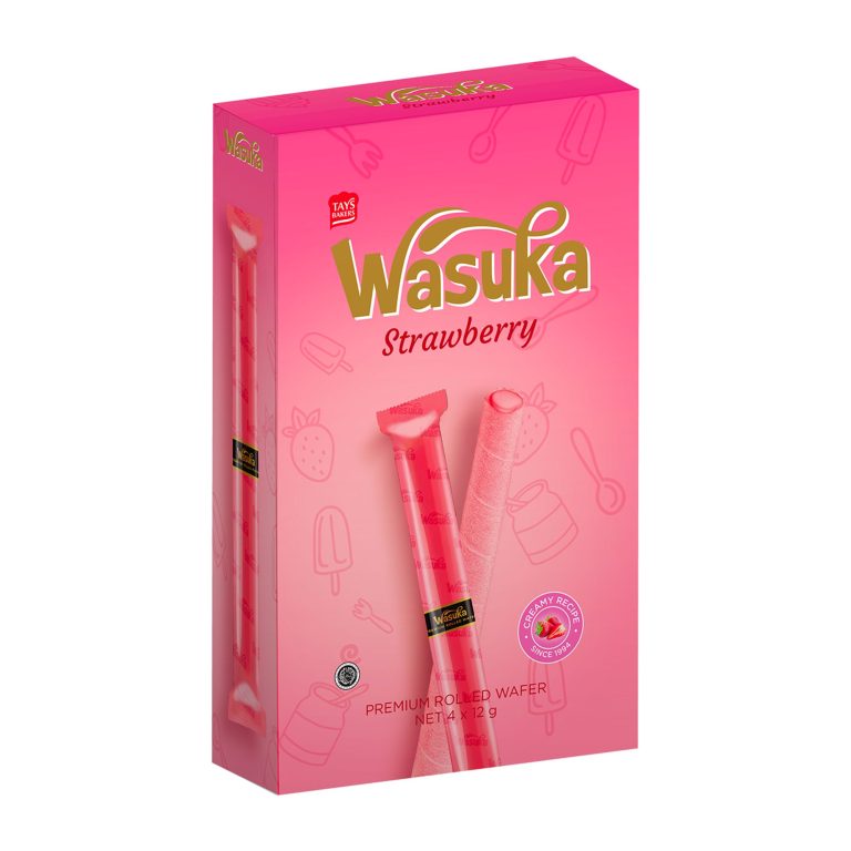 Wasuka Wafer Roll Strawberry X G Tays Bakers