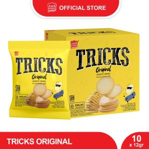 Snack Kentang Tricks Crisps Original 10 x 12g
