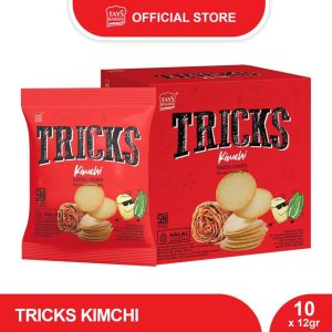Snack Kentang Tricks Crisps Kimchi 10 x 12g