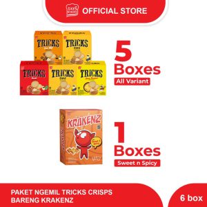 Snack Box Tricks Crisps Dan Krakenz Cemilan Santai Keluarga